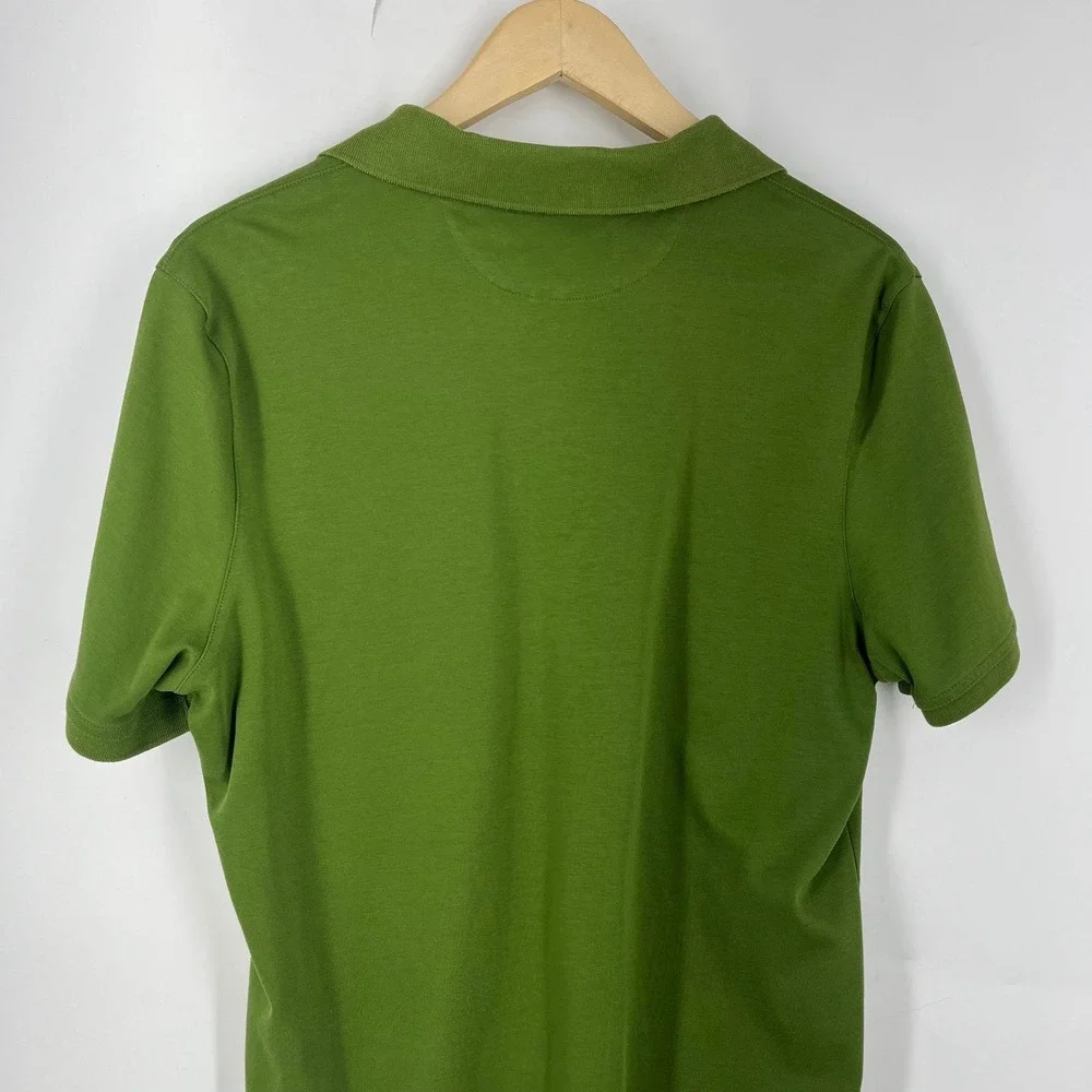 Banana Republic Luxury Touch Polo Shirt Mens Short Sleeve Olive Green‎ Collared